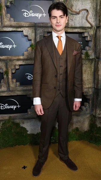 Amerykański Aktor Dylan Michael Douglas Przybywa Disney Original Series National — Zdjęcie stockowe
