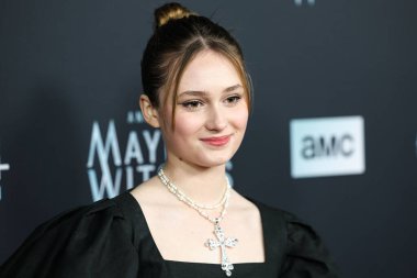 Amerikalı aktris Audrey Grace Marshall, 7 Aralık 2022 'de Hollywood, Los Angeles, Kaliforniya, ABD' deki Harmony Gold Tiyatrosu 'nda düzenlenen AMC Networks' Anne Rice 'ın Mayfair Cadıları' nın Los Angeles prömiyerine geldi.. 