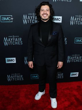 Guatemalan actor Eduardo Losan arrives at the Los Angeles Premiere Of AMC Networks' 'Anne Rice's Mayfair Witches' held at the Harmony Gold Theater on December 7, 2022 in Hollywood, Los Angeles, California, United States.  clipart