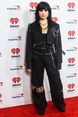 Amerikalı şarkıcı, söz yazarı ve aktris Demi Lovato, 9 Aralık 2022 'de New York, New York' ta bulunan Madison Square Garden 'daki 2022 iHeartRadio Z100 Jingle Ball' a geldi.. 