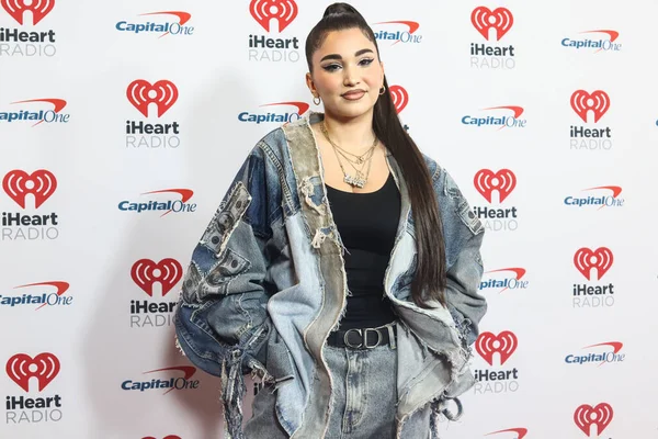 stock image American singer, songwriter and model Enisa Nikaj arrives at the 2022 iHeartRadio Z100 New York Jingle Ball held at Madison Square Garden on December 9, 2022 in Manhattan, New York City, New York, United States.