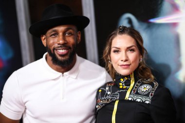 LOS ANGELES, CALIFORNIA, ABD - 27 Eylül: Amerikalı serbest stil hip hop dansçısı, koreograf, aktör, televizyon yapımcısı, televizyon yapımcısı ve DJ Stephen Laurel 'tWitch' Boss ve eşi Allison Holker