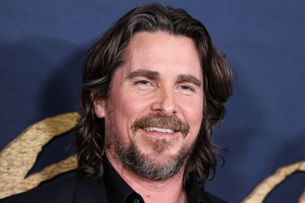 English actor Christian Bale arrives at the Los Angeles Premiere Of Netflix's 'The Pale Blue Eye' held at the Directors Guild of America Theater Complex on December 14, 2022 in Los Angeles, California, United States