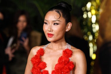 Amerikalı aktris Li Jun Li, 15 Aralık 2022 'de ABD' nin Kaliforniya eyaletinin Los Angeles kentinde bulunan Akademi Sinema Müzesi 'nde düzenlenen Paramount Pictures' Babylon 'un Küresel Prömiyer Gösterimi' ne geldi.. 