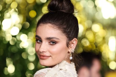 Amerikalı model Taylor Hill, 15 Aralık 2022 'de ABD' nin Kaliforniya eyaletinin Los Angeles kentinde bulunan Akademi Sinema Müzesi 'nde düzenlenen Paramount Pictures' Babylon 'un Küresel Prömiyer Gösterimi' ne geldi.. 