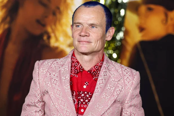 stock image Australian-American musician Flea (Michael Peter Balzary), bassist of the rock band Red Hot Chili Peppers arrives at the Global Premiere Screening Of Paramount Pictures 'Babylon' held at the Academy Museum of Motion Pictures on December 15, 2022 