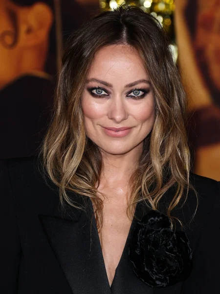 Amerikalı aktris Olivia Wilde, 15 Aralık 2022 'de ABD' nin Kaliforniya eyaletinin Los Angeles kentinde düzenlenen Paramount Pictures 'Babylon' un Global Premiere Screening of Paramount Pictures 'a geldi.. 