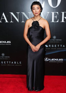 Amerikalı aktris Greta Lee, 17 Aralık 2022 'de Beverly Hilton Hotel' de düzenlenen Karakter Medya tarafından sunulan 20. Geleneksel Unutulmaz Asya Amerikan Ödülleri 'ne geliyor.. 