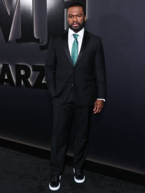 Amerikalı rapçi, aktör ve işadamı 50 Cent (Curtis James Jackson III), STARZ 'ın' BMF '(Black Mafia Family) ikinci sezonunun Los Angeles Premiere' ine 5 Ocak 2023 'te Hollywood, Los Angeles, ABD' deki TCL Çin Tiyatrosu IMAX 'e geldi..