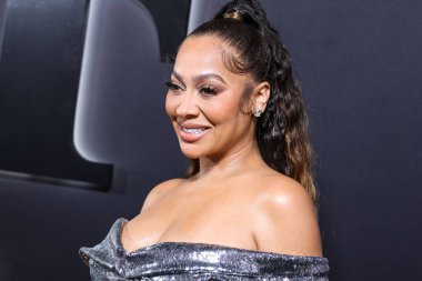 Amerikan televizyon karakteri ve aktris La La Anthony (Alani Nicole Anthony), STARZ 'ın' BMF '(Siyah Mafya Ailesi) ikinci sezonunun Los Angeles' taki galasına 5 Ocak 2023 'te Hollywood, Los Angeles, ABD' deki TCL Çin Tiyatrosu IMAX 'te geldi..