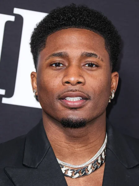 stock image Haitian-American actor Da'Vinchi (Juste) arrives at the Los Angeles Premiere Of STARZ' 'BMF' (Black Mafia Family) Season 2 held at the TCL Chinese Theatre IMAX on January 5, 2023 in Hollywood, Los Angeles, California, United States. 