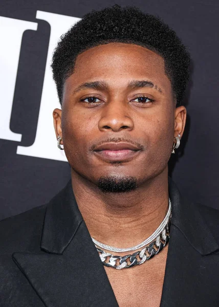 stock image Haitian-American actor Da'Vinchi (Juste) arrives at the Los Angeles Premiere Of STARZ' 'BMF' (Black Mafia Family) Season 2 held at the TCL Chinese Theatre IMAX on January 5, 2023 in Hollywood, Los Angeles, California, United States.