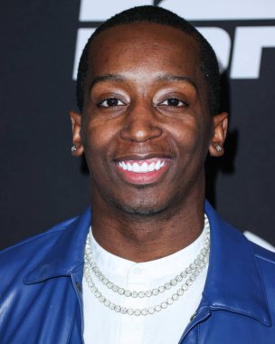 Markell Washington, 7 Ocak 2023 'te Los Angeles, Kaliforniya, ABD' de düzenlenen The Majestic Downtown 2023 playoff etkinliğinde ESPN ve CFP 'nin Allstate Party' sine geldi.. 