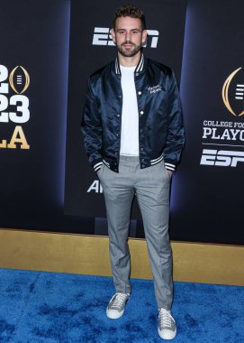 Amerikalı aktör, televizyon kişiliği ve mankeni Nick Viall, 7 Ocak 2023 'te Los Angeles, Kaliforniya, ABD' deki The Majestic Downtown 'da düzenlenen Playoff etkinliğinde ESPN ve CFP' nin Allstate Party 'sine geldi.. 