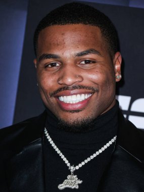 Zay Wilson, ESPN ve CFP 'nin 2023 Playoff' taki Allstate Party 'sine 7 Ocak 2023' te Los Angeles, Kaliforniya, ABD 'deki Majestic Downtown' da geldi.. 