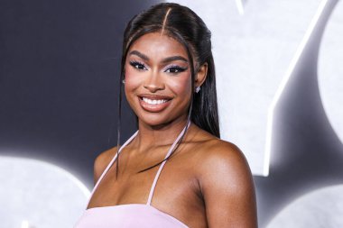 American singer and actress Coco Jones arrives at the Los Angeles Premiere Of Netflix's 'You People' held at the Regency Village Theatre on January 17, 2023 in Westwood, Los Angeles, California, United States. 