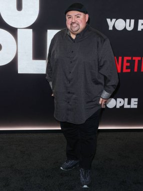 Gabriel Iglesias arrives at the Los Angeles Premiere Of Netflix's 'You People' held at the Regency Village Theatre on January 17, 2023 in Westwood, Los Angeles, California, United States. 