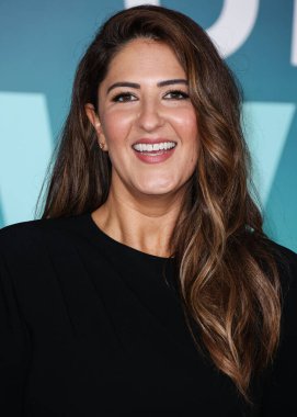 American actress and comedian D'Arcy Carden wearing a Cinq a Sept ensemble arrives at the Los Angeles Premiere Of Amazon Prime Video's 'Shotgun Wedding' held at the TCL Chinese Theatre IMAX on January 18, 2023 in Hollywood, Los Angeles,