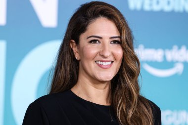 American actress and comedian D'Arcy Carden wearing a Cinq a Sept ensemble arrives at the Los Angeles Premiere Of Amazon Prime Video's 'Shotgun Wedding' held at the TCL Chinese Theatre IMAX on January 18, 2023 in Los Angeles, California, USA.