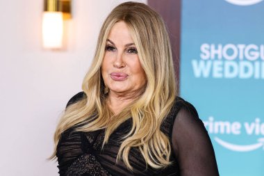 American actress Jennifer Coolidge arrives at the Los Angeles Premiere Of Amazon Prime Video's 'Shotgun Wedding' held at the TCL Chinese Theatre IMAX on January 18, 2023 in Hollywood, Los Angeles, California, United States. 