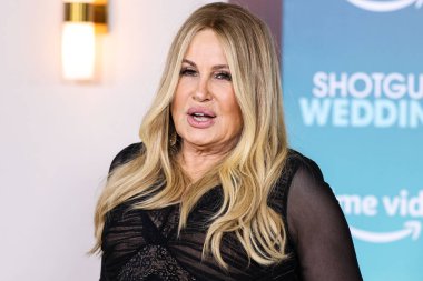 American actress Jennifer Coolidge arrives at the Los Angeles Premiere Of Amazon Prime Video's 'Shotgun Wedding' held at the TCL Chinese Theatre IMAX on January 18, 2023 in Hollywood, Los Angeles, California, United States. 