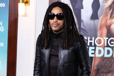 American singer-songwriter Lenny Kravitz arrives at the Los Angeles Premiere Of Amazon Prime Video's 'Shotgun Wedding' held at the TCL Chinese Theatre IMAX on January 18, 2023 in Hollywood, Los Angeles, California, United States. 