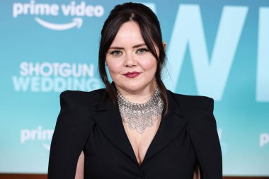 Melissa Hunter arrives at the Los Angeles Premiere Of Amazon Prime Video's 'Shotgun Wedding' held at the TCL Chinese Theatre IMAX on January 18, 2023 in Hollywood, Los Angeles, California, United States. 
