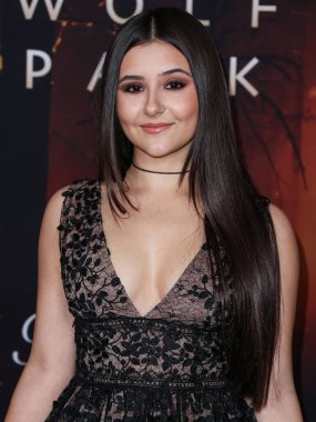 Eva Ariel Binder arrives at the Los Angeles Premiere Of Paramount+'s 'Wolf Pack' Season 1 held at the Harmony Gold Theater on January 19, 2023 in Los Angeles, California, United States. 