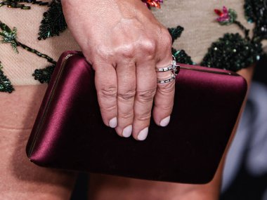 American actress Sarah Michelle Gellar wearing an Oscar de la Renta dress and Amrapali London jewelry arrives at the Los Angeles Premiere Of Paramount+'s 'Wolf Pack' Season 1 held at the Harmony Gold Theater on January 19, 2023 in Los Angeles