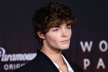 American actor Tyler Lawrence Gray arrives at the Los Angeles Premiere Of Paramount+'s 'Wolf Pack' Season 1 held at the Harmony Gold Theater on January 19, 2023 in Los Angeles, California, United States. 