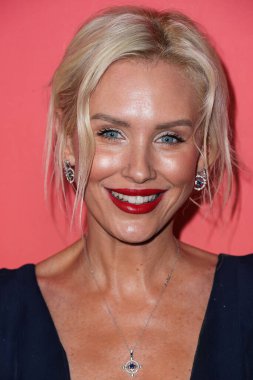 Australian actress and model Nicky Whelan arrives at the GDay USA Arts Gala 2023 held at the Skirball Cultural Center on January 28, 2023 in Los Angeles, California, United States.