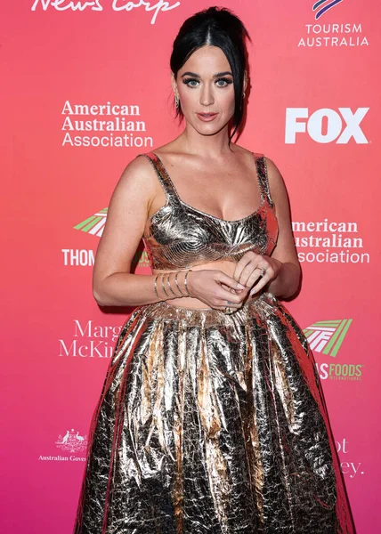 American Singer Songwriter Katy Perry Arrives Gday Usa Arts Gala — Foto de Stock