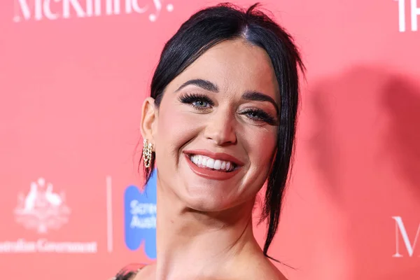 American Singer Songwriter Katy Perry Arrives Gday Usa Arts Gala — 스톡 사진