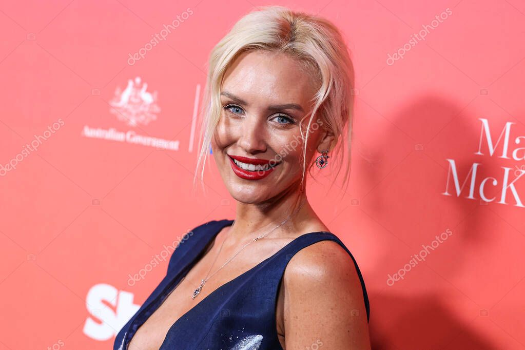 Australian actress and model Nicky Whelan arrives at the GDay USA Arts