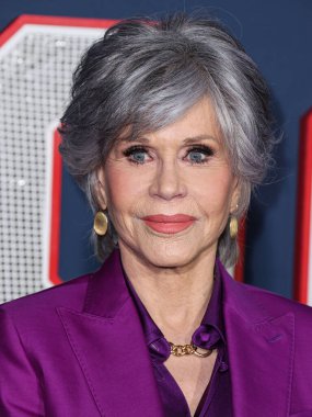 American actress Jane Fonda arrives at the Los Angeles Premiere Screening Of Paramount Pictures' '80 For Brady' held at the Regency Village Theatre on January 31, 2023 in Westwood, Los Angeles, California, United States.