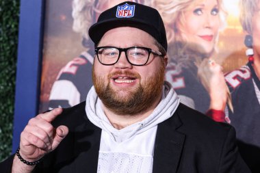 American actor and comedian Paul Walter Hauser arrives at the Los Angeles Premiere Screening Of Paramount Pictures' '80 For Brady' held at the Regency Village Theatre on January 31, 2023 in Westwood, Los Angeles, California, United States.