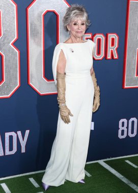Puerto Rican actress Rita Moreno arrives at the Los Angeles Premiere Screening Of Paramount Pictures' '80 For Brady' held at the Regency Village Theatre on January 31, 2023 in Westwood, Los Angeles, California, United States
