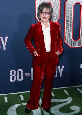 American actress Sally Field arrives at the Los Angeles Premiere Screening Of Paramount Pictures' '80 For Brady' held at the Regency Village Theatre on January 31, 2023 in Westwood, Los Angeles, California, United States.