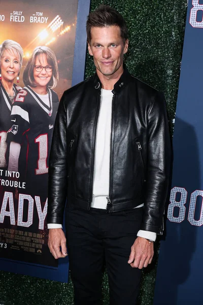 American Football Quarterback Tom Brady Arrives Los Angeles Premiere Screening — ストック写真
