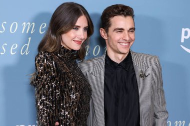 Amerikalı aktris Alison Brie ve koca aktör ve film yapımcısı Dave Franco, 1 Şubat 2023 'te Culver Tiyatrosu' nda düzenlenen Amazon Prime Video 'nun Los Angeles' taki galasına geldiler..