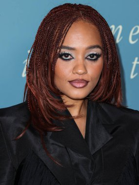 Cong Tri giyen Amerikalı aktris Kiersey Clemons, 1 Şubat 2023 'te Culver Tiyatrosu' nda düzenlenen Amazon Prime Video 'nun Los Angeles' taki galasına geldi..