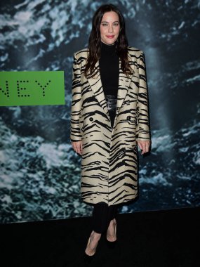 Liv Tyler, 2 Şubat 2023 'te ABD' nin Kaliforniya eyaletinin Los Angeles şehrinde Henson Kayıt Stüdyosu 'nda düzenlenen Stella McCartney X Adidas Party' ye ulaştı..
