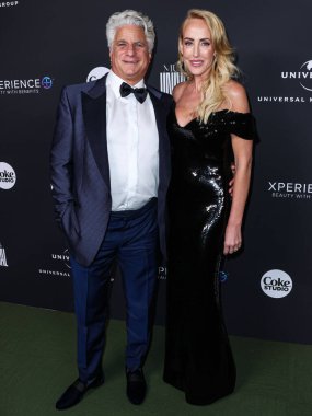 Joe Ravitch and Sonya Ravitch arrive at the Universal Music Group 2023 65th GRAMMY Awards After Party held at Milk Studios Los Angeles on February 5, 2023 in Los Angeles, California, United States. 