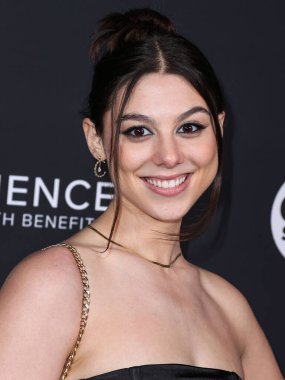 American actress and singer Kira Kosarin arrives at the Universal Music Group 2023 65th GRAMMY Awards After Party held at Milk Studios Los Angeles on February 5, 2023 in Los Angeles, California, United States. 