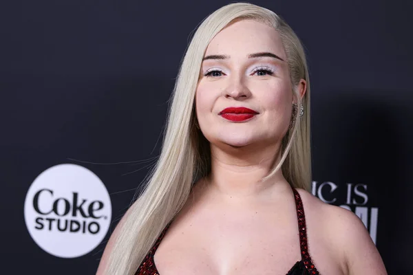 Stock image German singer and songwriter Kim Petras arrives at the Universal Music Group 2023 65th GRAMMY Awards After Party held at Milk Studios Los Angeles on February 5, 2023 in Los Angeles, California, United States. 