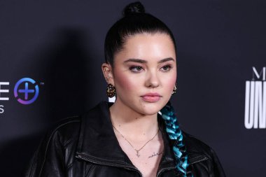 Canadian singer-songwriter Lauren Spencer-Smith arrives at the Universal Music Group 2023 65th GRAMMY Awards After Party held at Milk Studios Los Angeles on February 5, 2023 in Los Angeles, California, United States. 