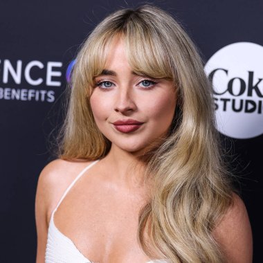 American singer and actress Sabrina Carpenter arrives at the Universal Music Group 2023 65th GRAMMY Awards After Party held at Milk Studios Los Angeles on February 5, 2023 in Los Angeles, California, United States. 