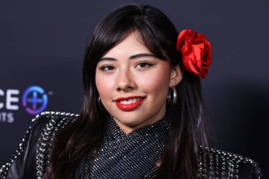 American actress Xochitl Gomez arrives at the Universal Music Group 2023 65th GRAMMY Awards After Party held at Milk Studios Los Angeles on February 5, 2023 in Los Angeles, California, United States.  clipart