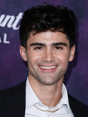 American actor Max Ehrich arrives at the Los Angeles Premiere Of Paramount+'s Original Series 'Star Trek: Picard' Third And Final Season held at the TCL Chinese Theatre IMAX on February 9, 2023 in Hollywood, Los Angeles, California, United States. 