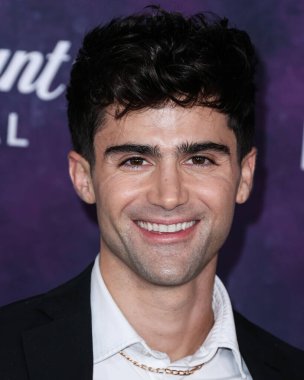 American actor Max Ehrich arrives at the Los Angeles Premiere Of Paramount+'s Original Series 'Star Trek: Picard' Third And Final Season held at the TCL Chinese Theatre IMAX on February 9, 2023 in Hollywood, Los Angeles, California, United States. 
